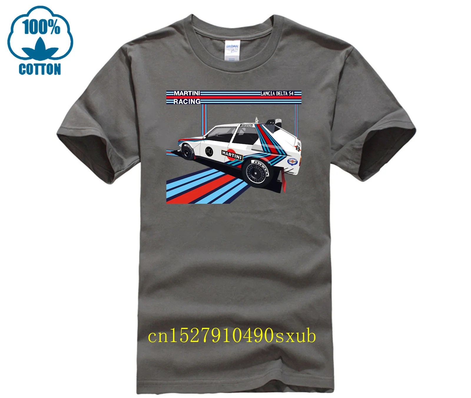 Lancia Delta S4 Hf Martini Racing Avatarlo Winner Old Wrc T-shirt Kaus Katun Nyaman