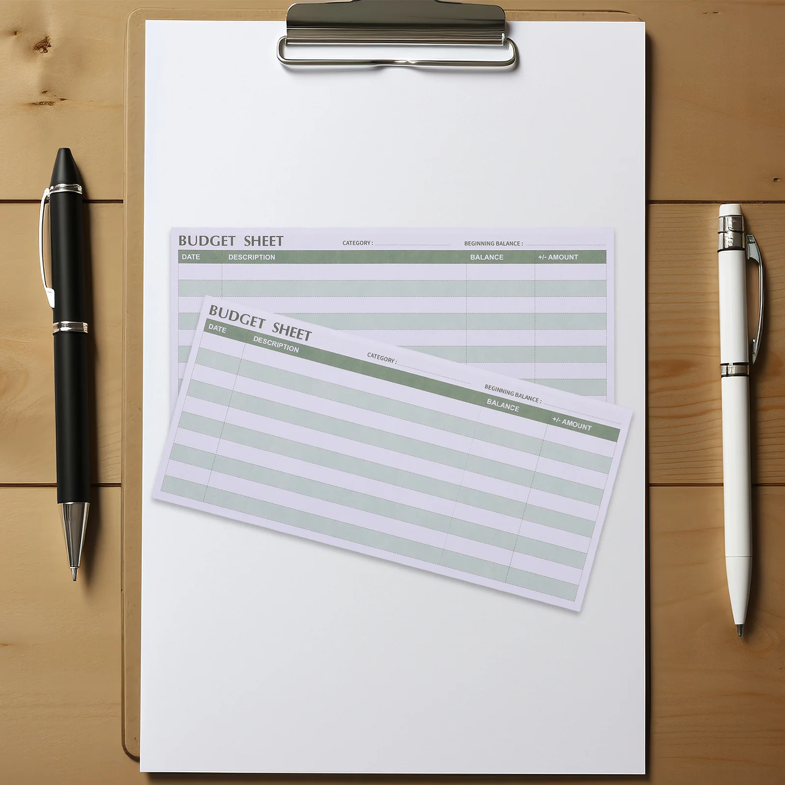 50 قطعة من أوراق الميزانية، متتبع النفقات، مخطط الميزانية النقدية، اللوازم المكتبية، أداة الإدارة المالية، إدراجات الموثق