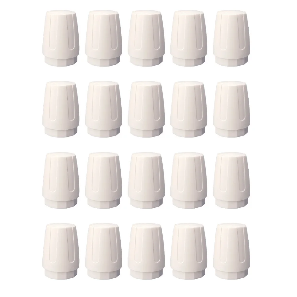 20PCS M30x1.5 for Smart Control Handwheel Set for Underfloor Heating Manifold Valve Core ABS Flame Retardant Compact Design