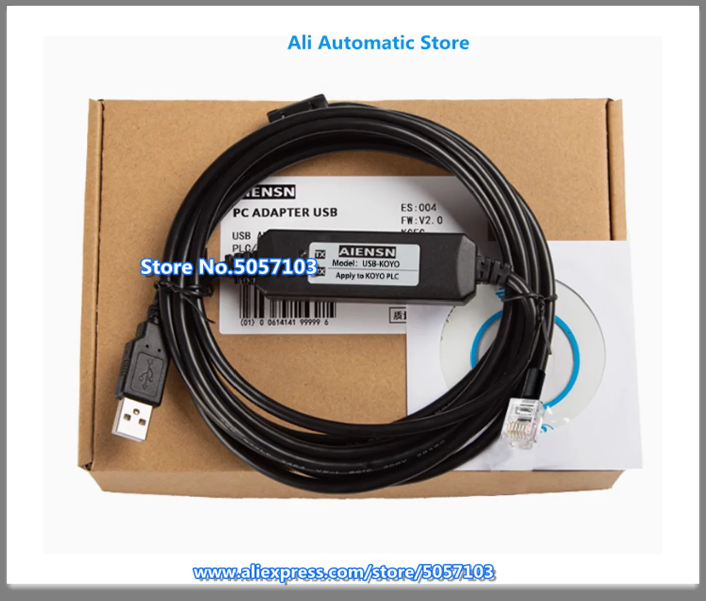 

USB-KOYO SH SMSU SN64 Series PLC Programming Download Cable