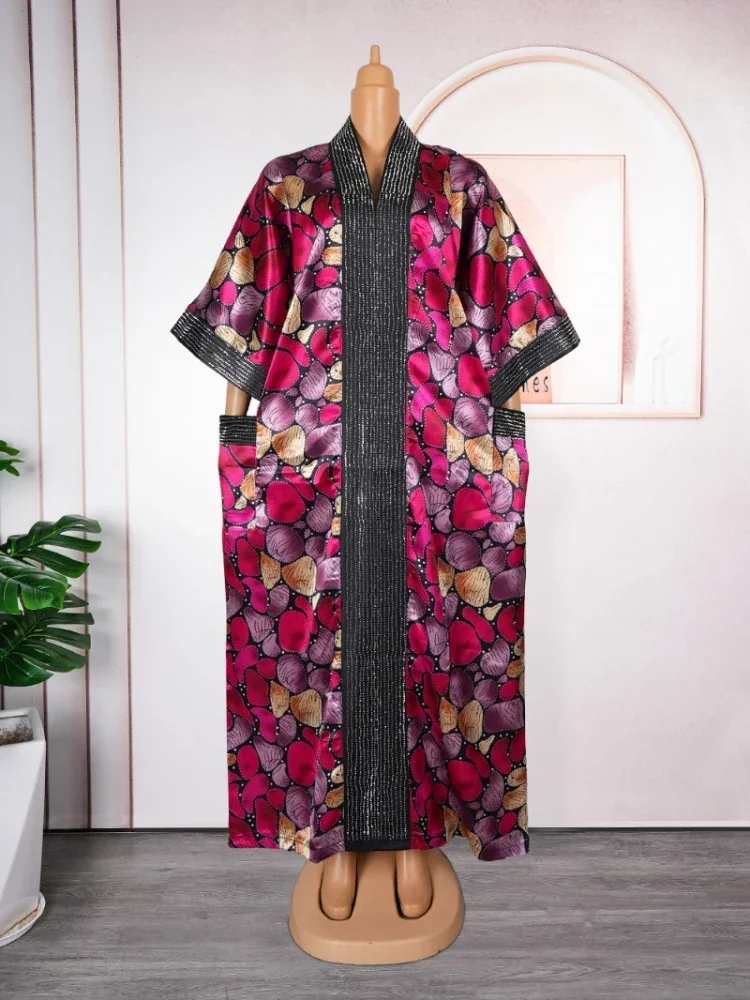 Abayas 2024 para mujer, vestido de moda musulmana africana de lujo de Dubái, caftán, vestidos de fiesta de boda, bata Boubou, ropa africana