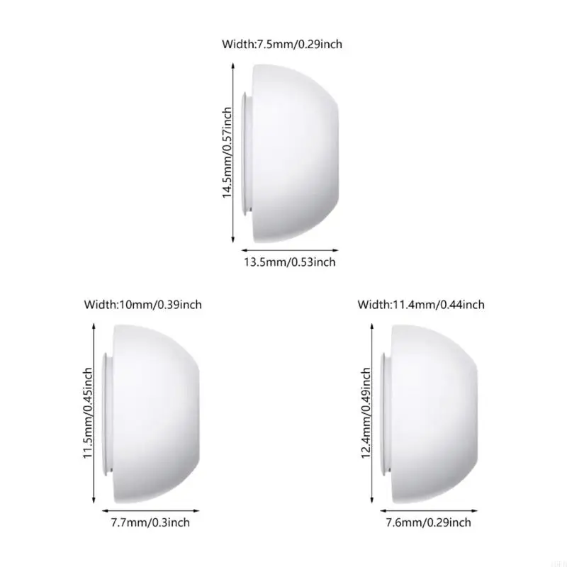 Silicone Substacement Ear ponta compatível com 1 2 Reparação geração