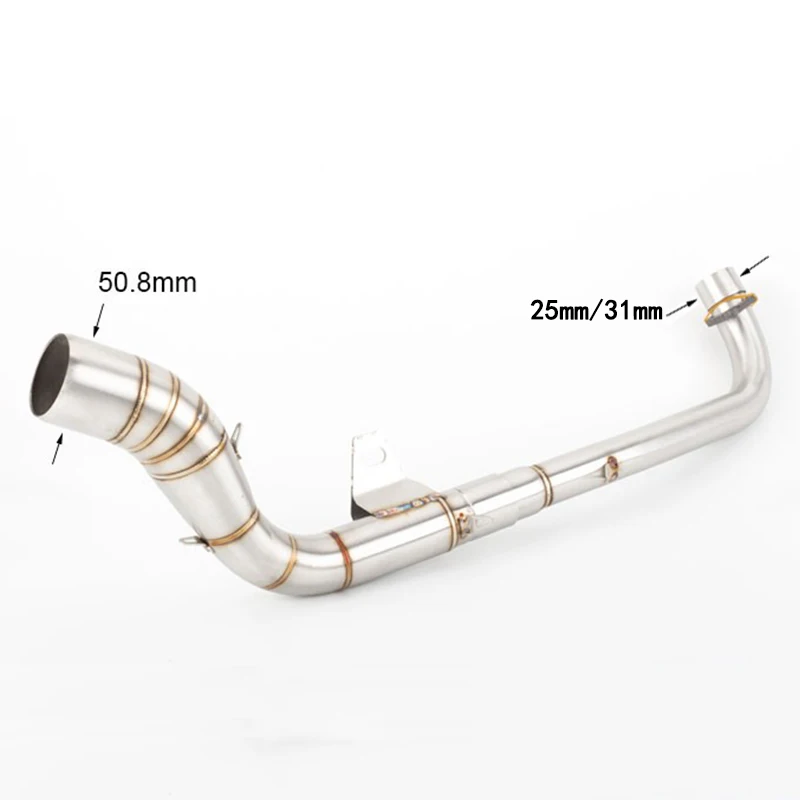 Ex5 Dream Motorcycle Exhaust Pipe Muffler Slip-on Elbow Middle Link Pipe Stainless Steel Pipes For HONDA Ex5 Dream 2015-2021