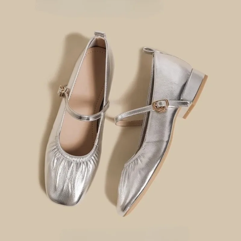 

Comfortable and Elegant Round Toe Mary Jane Shoes for Women Summer 2026 Vacation Quick Delivery Trend 39 Solid Color Woman Flats