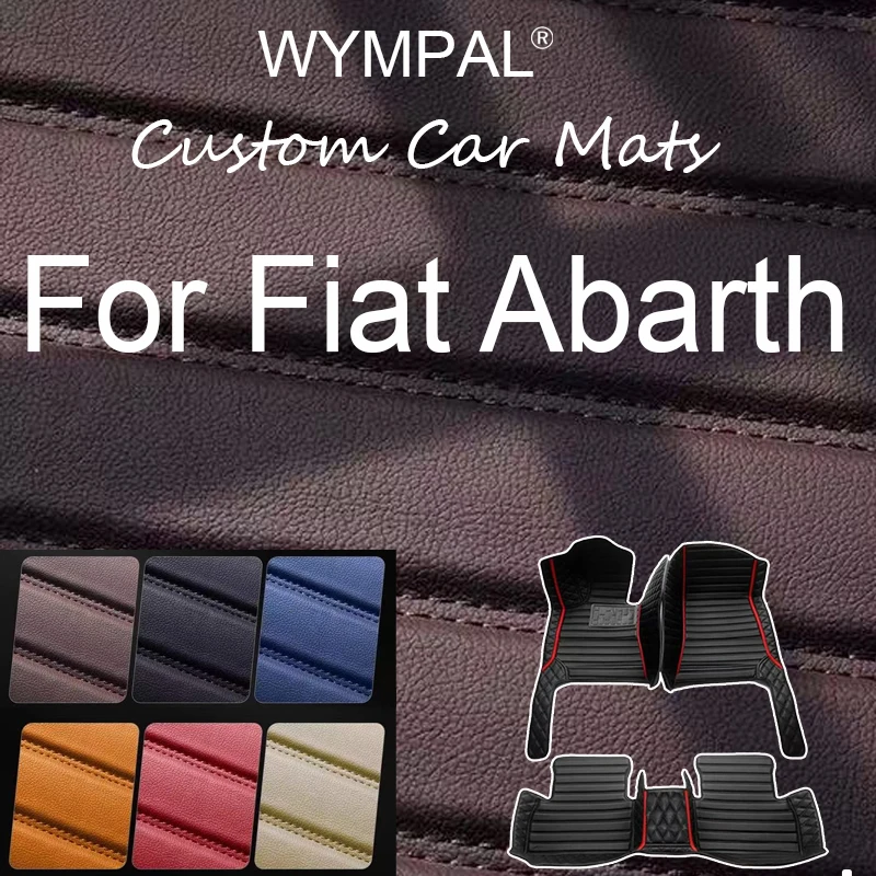 

Luxury Car Floor Mat For Fiat Abarth 595 X290 2012~2022 Waterproof Tapetes Para Carro Alfombrillas Coche Car Mats Floor Car
