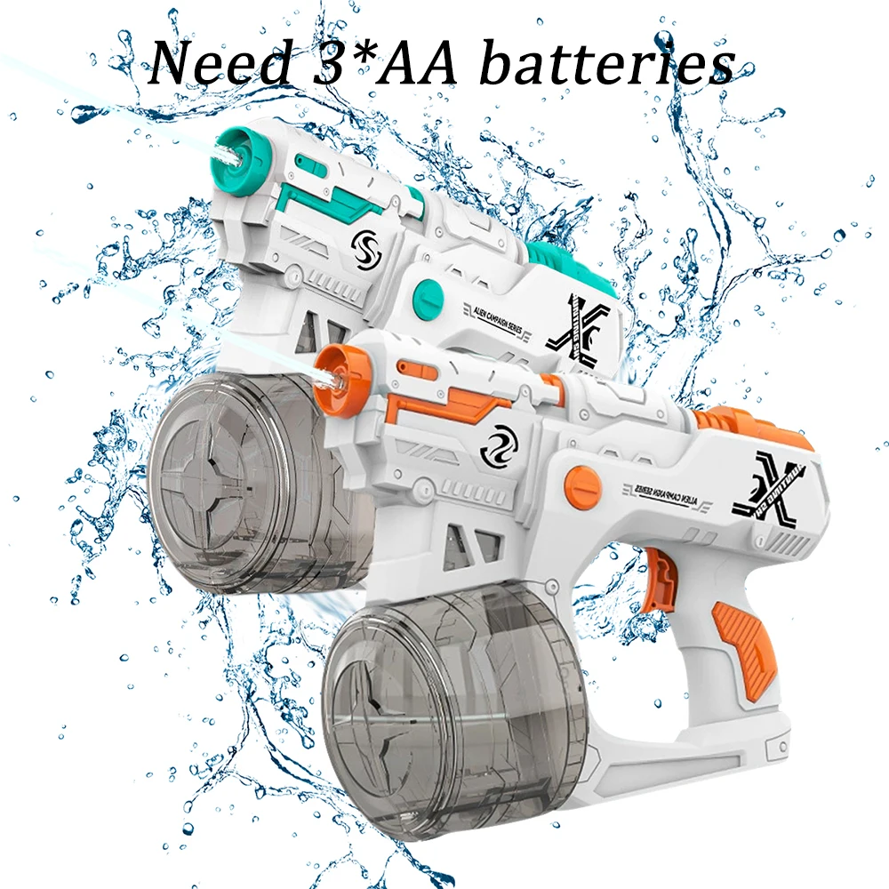 연속 전기 물총 완전 자동 어린이 대용량 여름 야외 물총 장난감