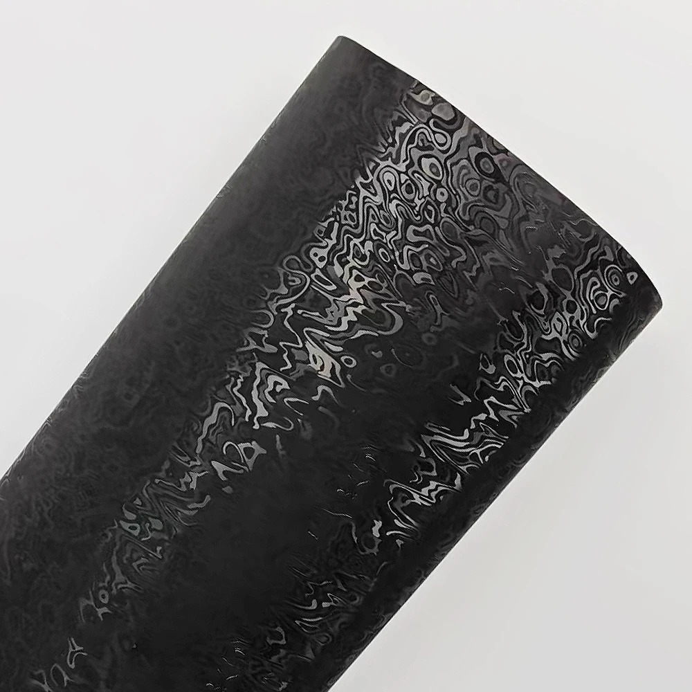 Carbon Fiber Sticker Premium Cosmic Ghost Black Stickers Vinyl Wrap Roll Adhesive Decal Car Wrapping Foil Film Car Accessories