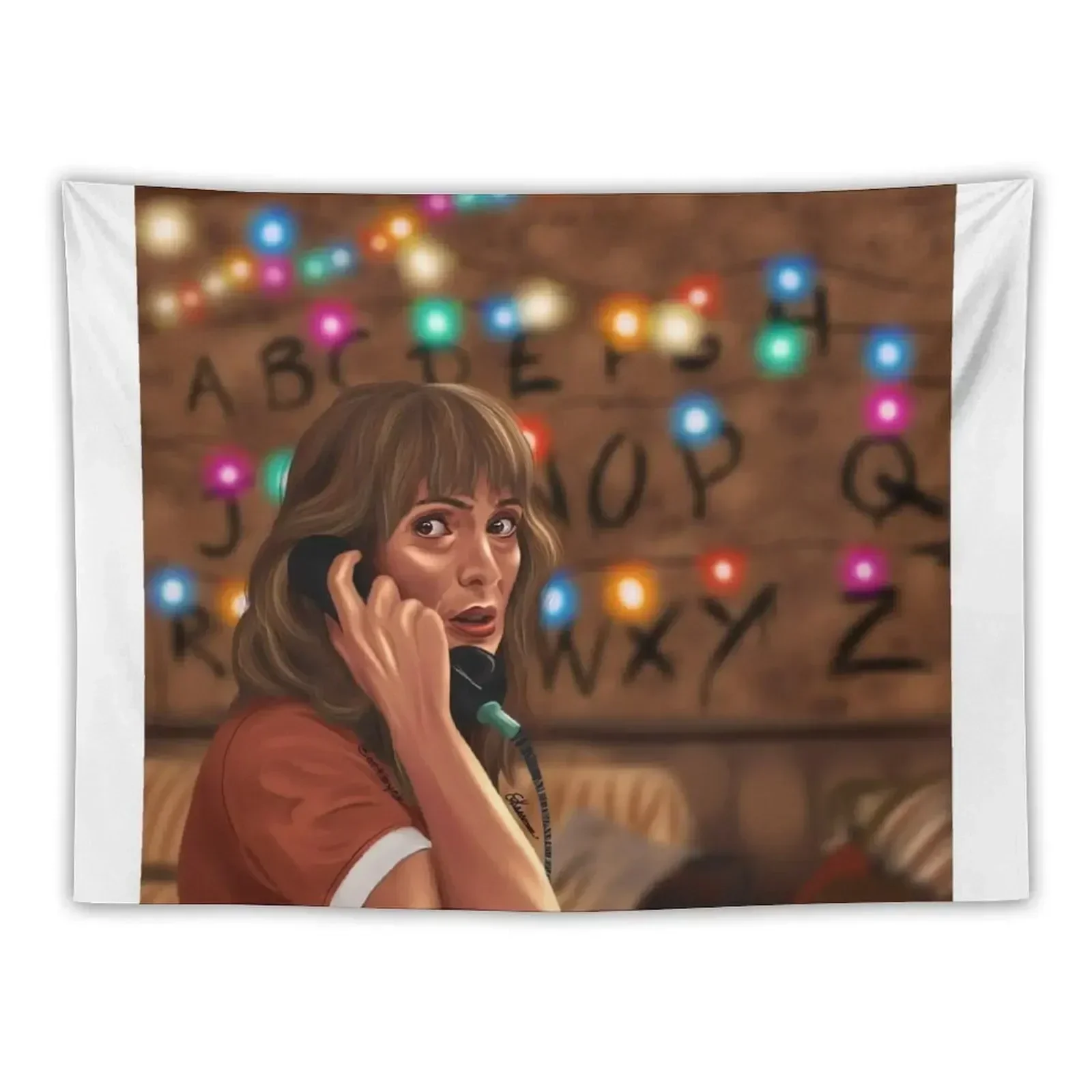 Joyce Byers fanart Tapestry Aesthetics For Room Wall Art Decor For Room Decor Home Tapestry