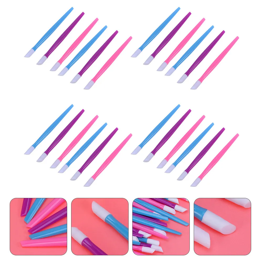

108Pcs Nail Cleaning Stick Plastic Pressing Rod Manicure Tool Cuticle Pusher Nail Art Dead Skin Cleaner Salon Essential