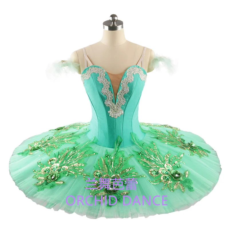 

Performance Wear High Quality Professional Adult Girls Peacock Green Ballet Tutu Costumes