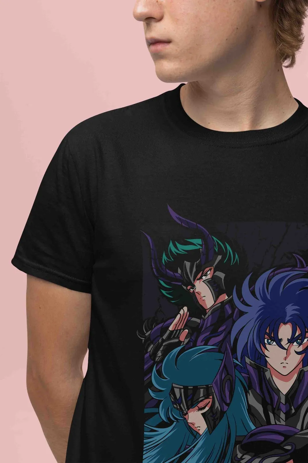 Saint Seiya Shirt Shiryu Tshirt Hyoga T-Shirt Shun Top Ikku Anime Graphic Tee