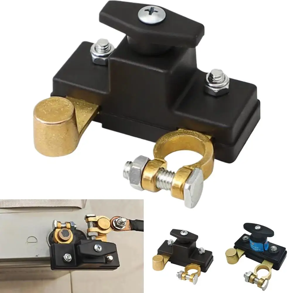 Car Battery Cut-Off Switch Splitter Disconnect Isolator Circuit Breaker Wiring Switch Quick Cut-Off Power Protector Accessories