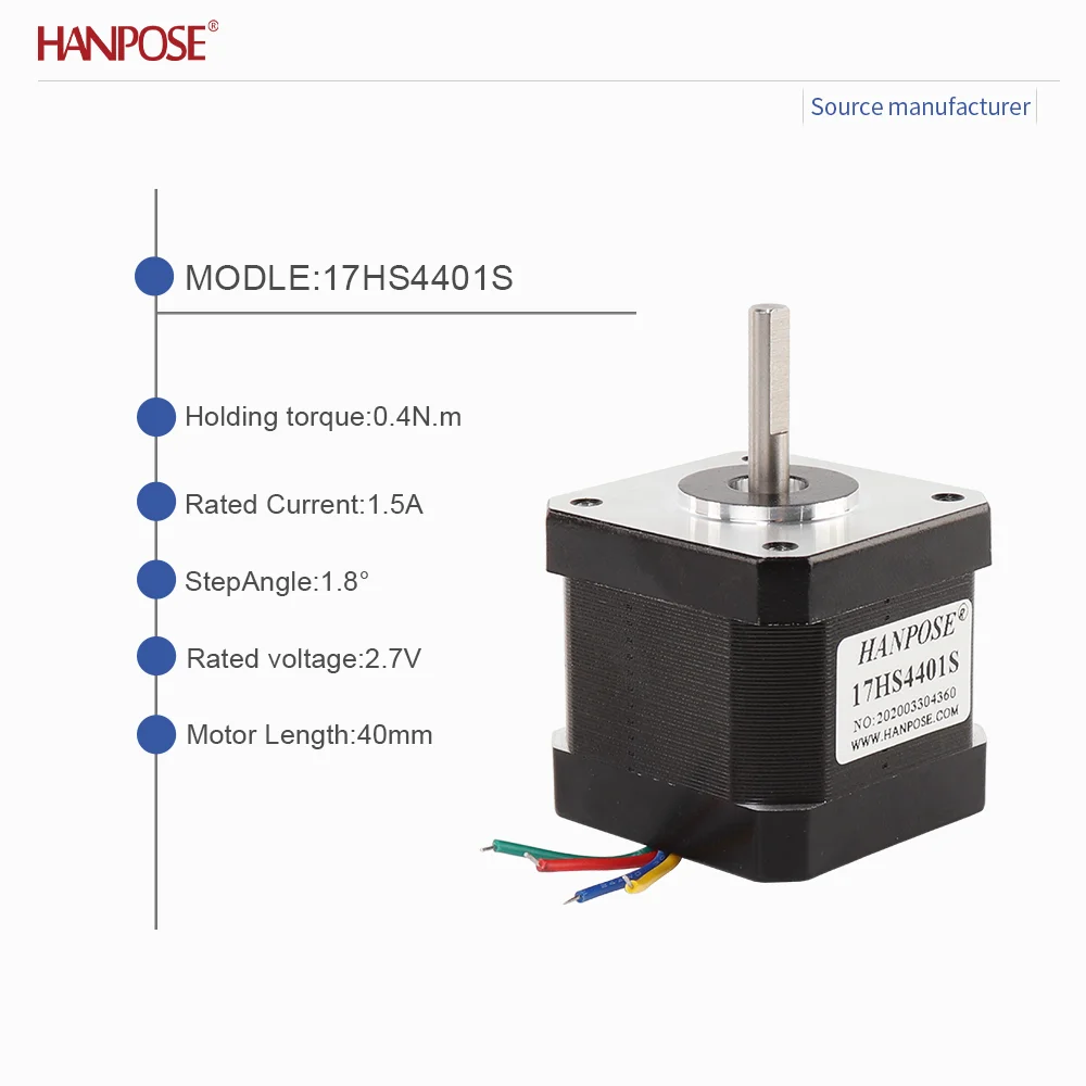 NEMA17 17HS4401S-CZ stepper motor 2.3V 1.5A 3D printing accessories motor manufacturer direct sales magnetic column