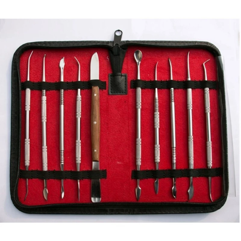 Resin Spatula Carver Set, Light Cure Filling Tool Wax Carving Knife for Restoration