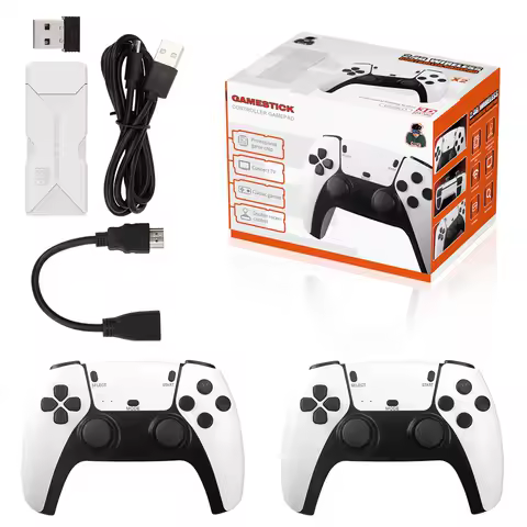 P5 PRO Video Game Console 2.4G Double Wireless Controller Game Stick 4K 41000 Games 128GB Retro Games Boy FOR Ps1 Christmas Gift