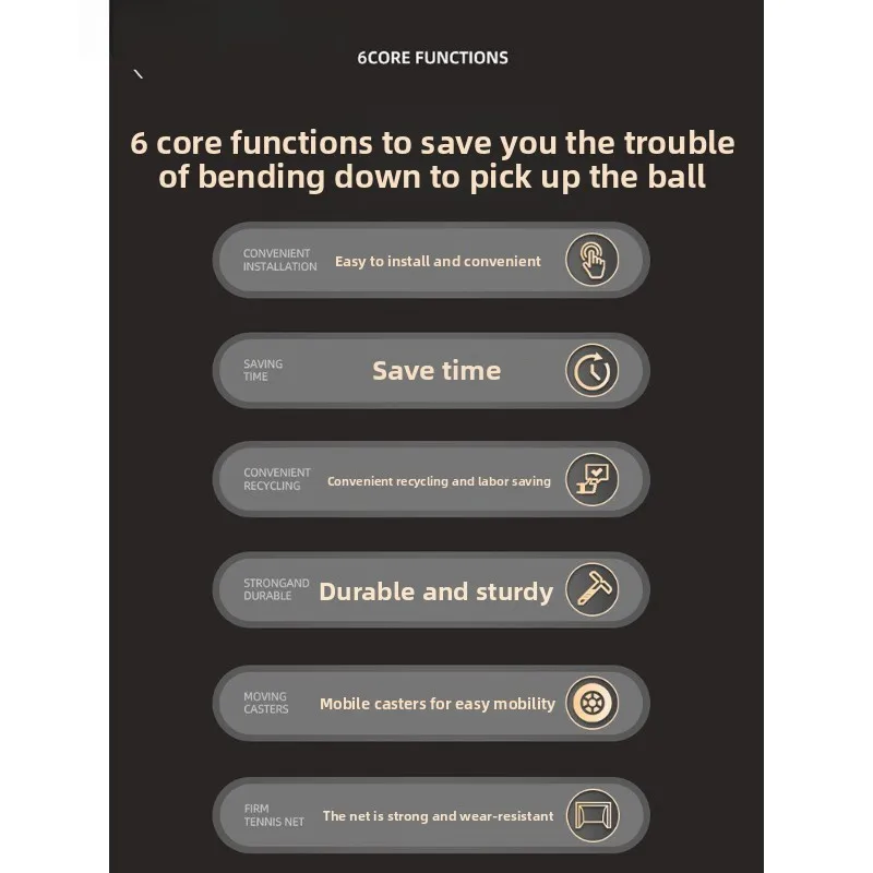Table tennis ball collector, multi-ball rack, pick-up net, receiving net, serving machine, mobile ball collection net