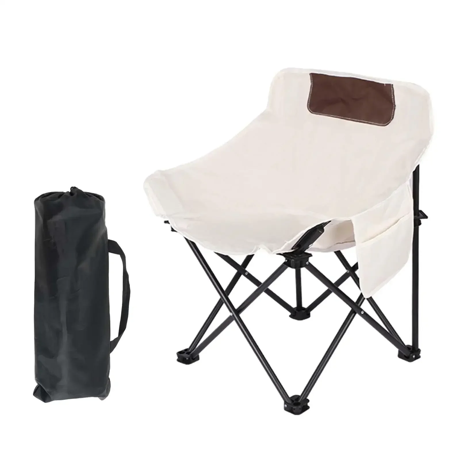 Folding Camping Chair Foldable Non Slip Heavy Duty Practical