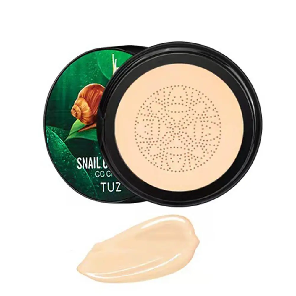 Snail Collagen Cc Cream Mushroom Air Cushion Bb Foundation Control Oil Makeup Brightening Concealer Cosmetics Cream Li T9h7