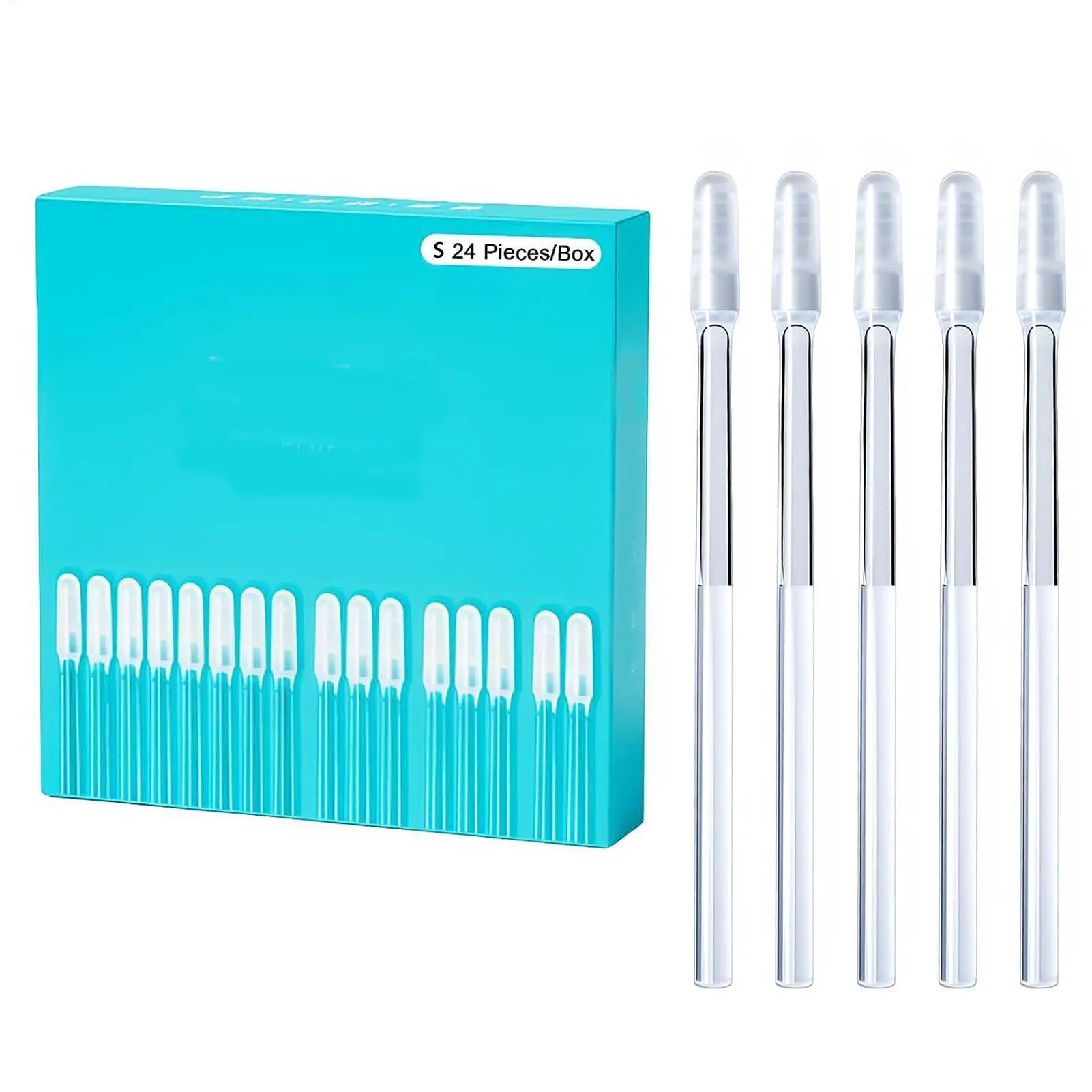 24piece Reusable Ear Wax Removal Tool Washable Safe Adhesive Sticky Ear Cleaner For PostSwim After Shower Daily Hygiene