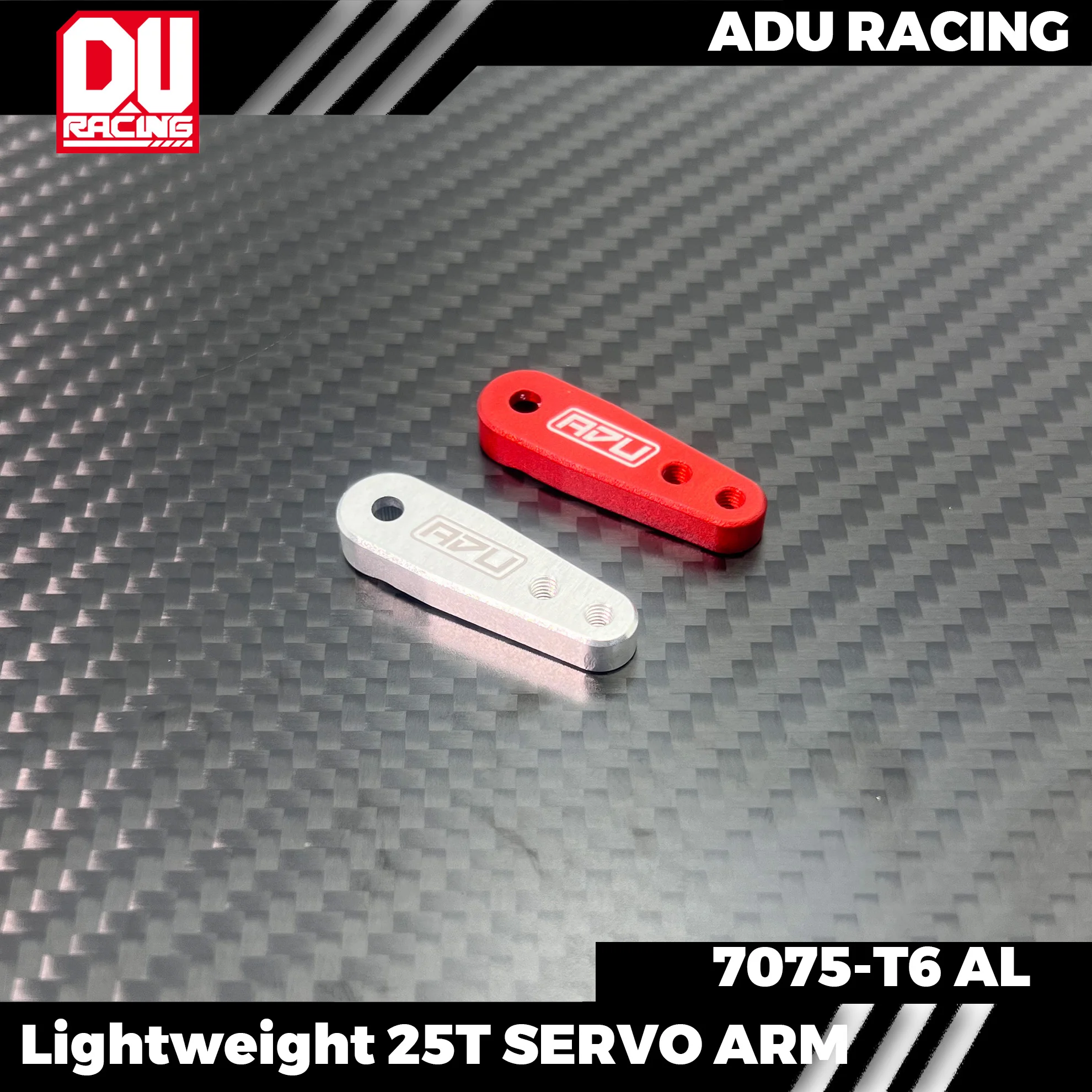 ADU RACING 7075-T6 AL CNC 25T lightweight SERVO ARM 24mm and 18mm