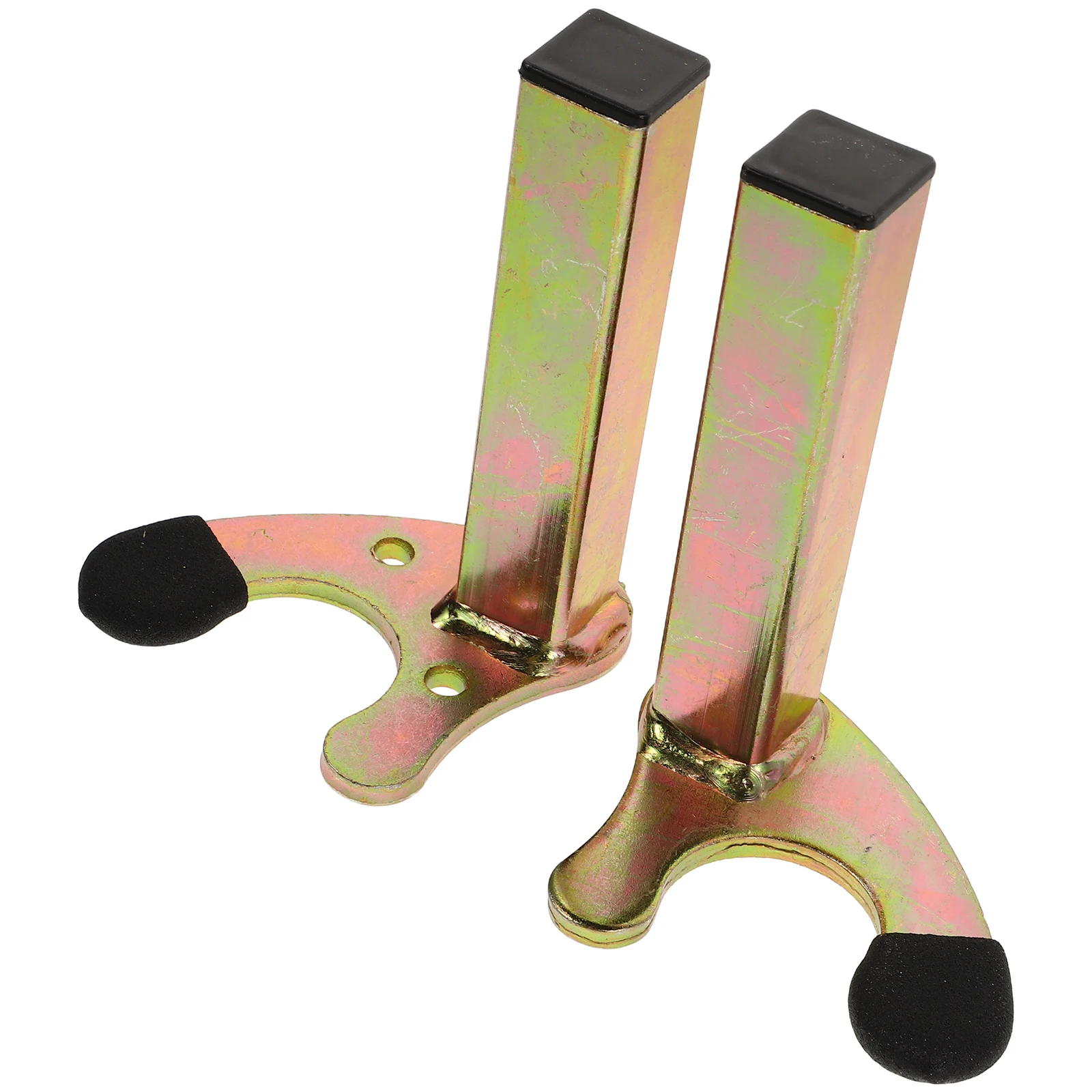 AliExpress Vorcool 2pcs Motorcycle Galvanized Iron Heavy Duty U-Shaped Dirt Bike Stand Easy Installation Scooter Tire Changing Lift Holder Rack