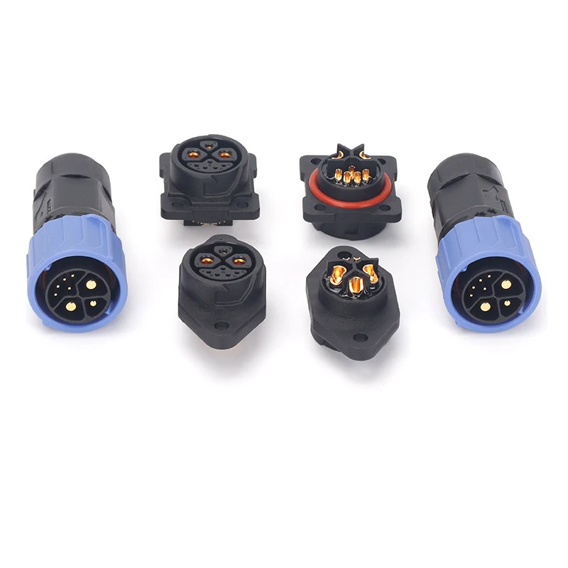 M23 2+1+5 E-Bike Battery Connector IP67 8Pin Electric Vehicle Lithium Batteries Charging/Discharging Plug Socket Scooter Adapter