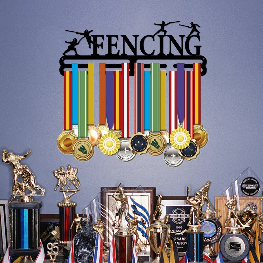 Hekwerk Medaille Hanger Display Concurrentie Medaille Houder Ijzer Sport Medailles Display Frame Ijzeren Haak Voor Muur Opknoping Atleet Gift