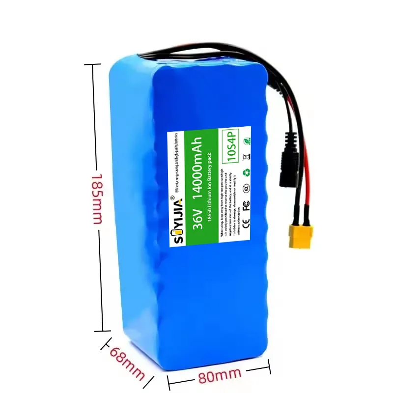 Battery Lithium Pour Trottinette Électrique 10S4P 36V 14000mAh, Battery Pack 18650 36V 14Ah, Battery Trottinette Électrique 36V
