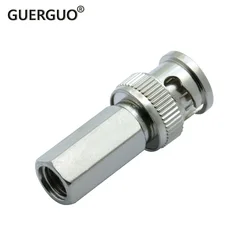 2Pcs BNC MALF TWIST ON CONNECTOR FOR CCTV RG58 RG59 RG6 Cable CCTV Security Video BNC Connector Adapter