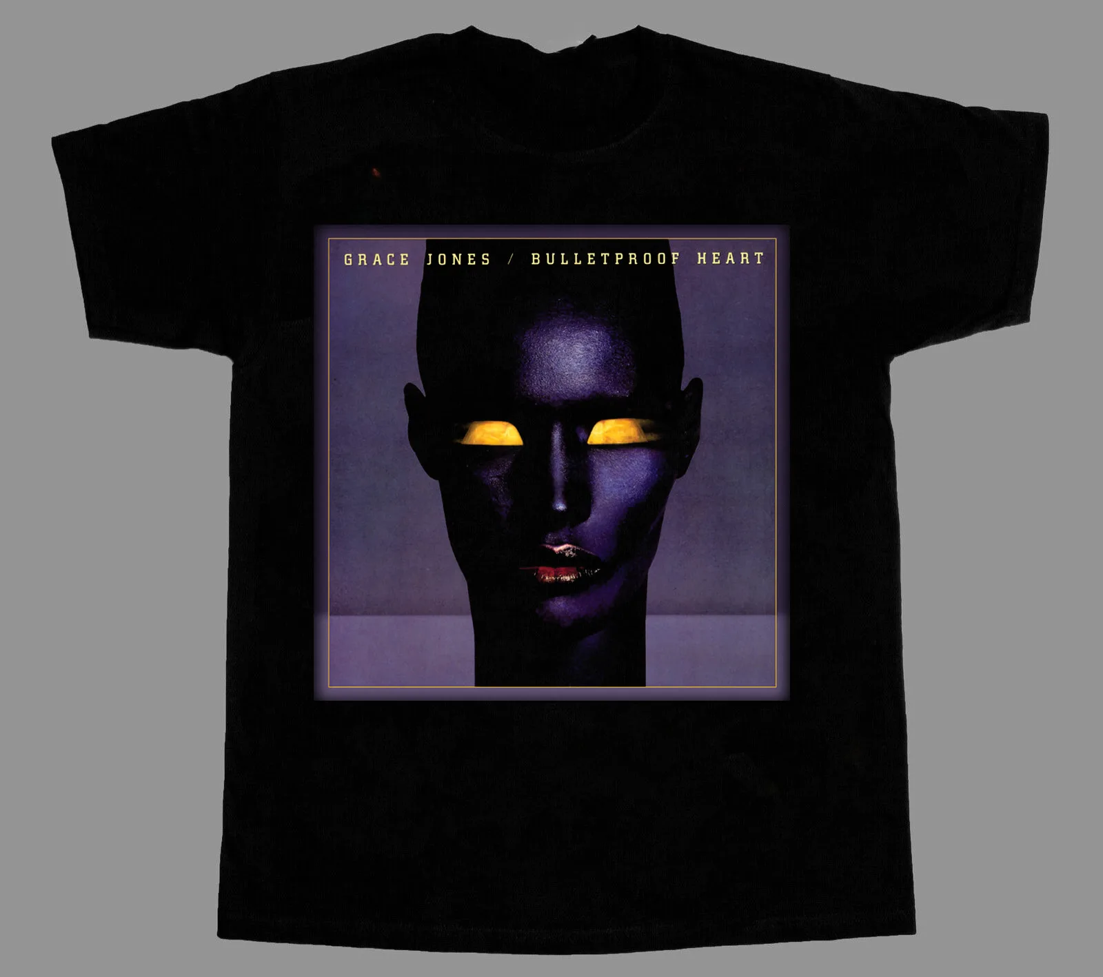 

BulleTPROOF hEART gRACE jONES sHIRT sHORT sLEEVE bLACK uNISEX s-2345xl cc4667