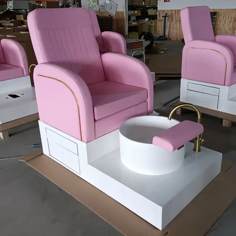 Best Seller Foot Spa Pedicure Chair Pink Manicure And Pedicure Chair Whirlpool Spa Pedicure Chair