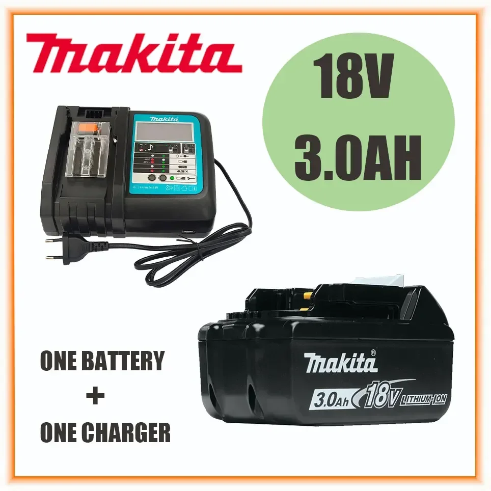 

100% Original Makita 18V 3.0Ah Rechargeable Power Tools Battery with LED Li-ion Replacement LXT BL1860B BL1860 BL1850