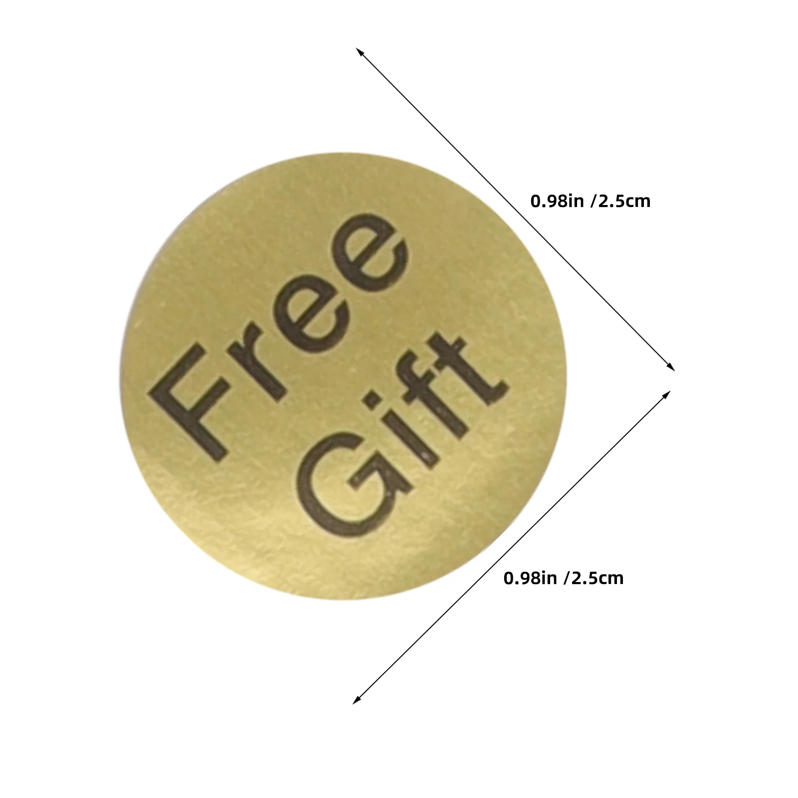 1000 قطعة من ملصقات الهدايا المجانية لمتجر البيع بالتجزئة، شارات التعبئة والتغليف المزخرفة ذاتية اللصق، ملصقات تقدير العملاء