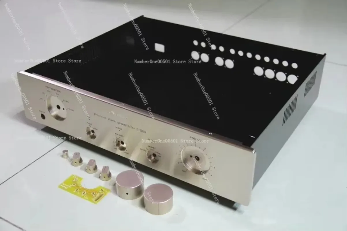 Accuphase Golden Throat C-2810 Front Special All Aluminum Case, Size: L445 * 378 * H100 MM