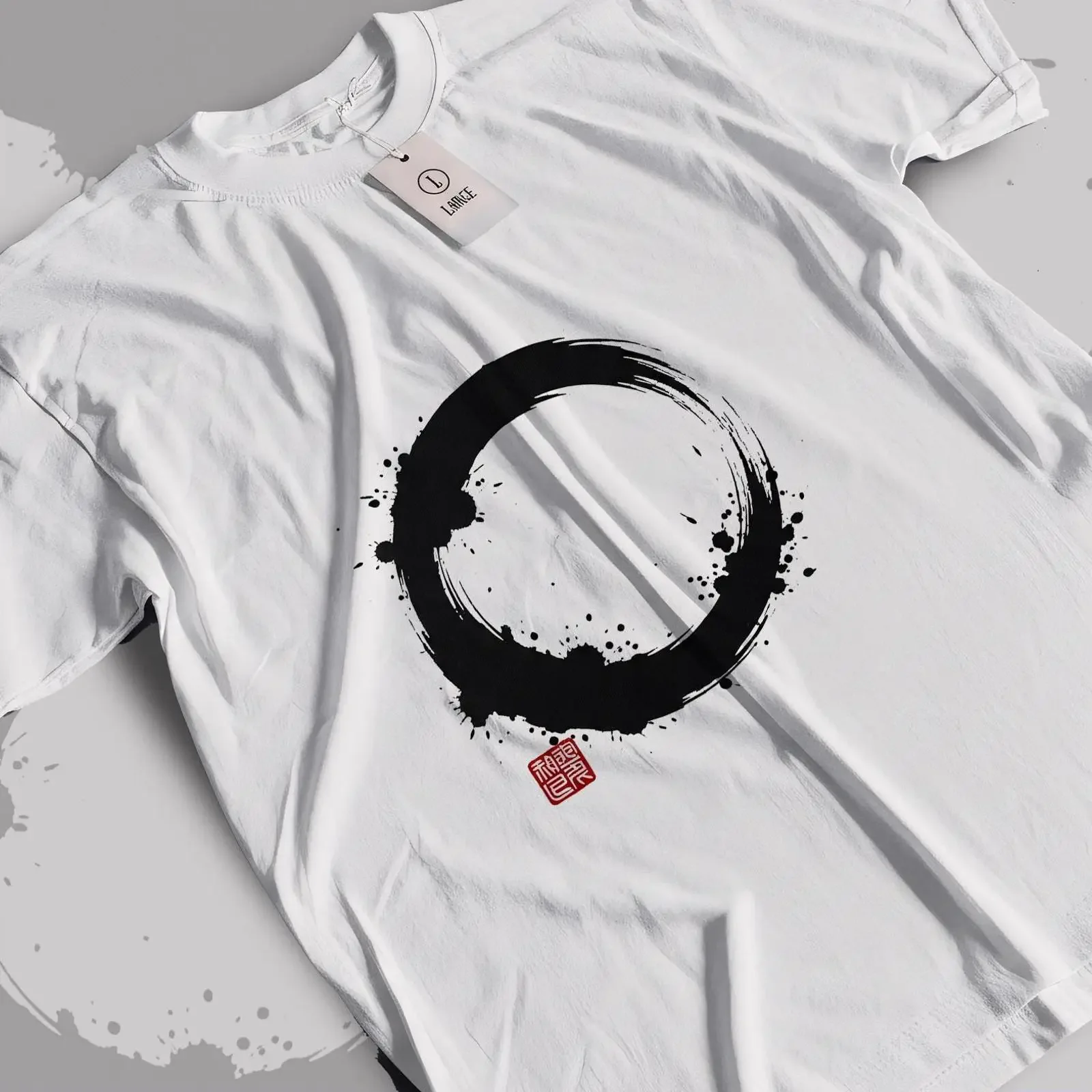 T-shirt de Noël Zen Enso Circle, méditation et pleine conscience, style vintage, décontracté, polyvalent, vêtements de créateur, graphique élégant