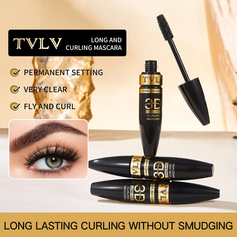 3D Volume Lash Mascara Lengthen Eyelashes Mascara Long Lasting Waterproof Makeup Dense Styling Black Big Belly Mascara Cosmetics