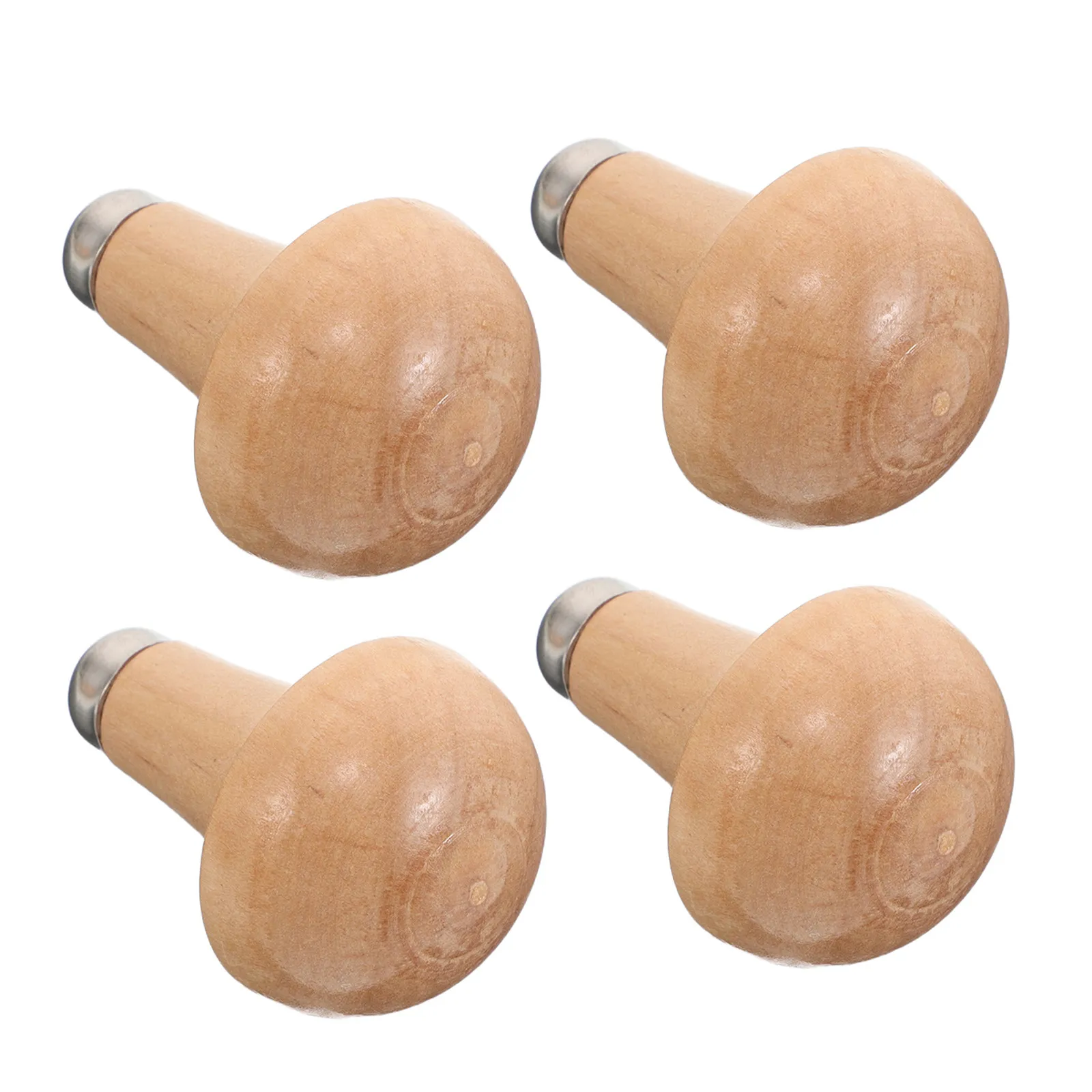 

4Pcs Wooden Graver Handles Ergonomic Mushroom Design Grip for Metal Engraving Tools Woodworking Accessories Wood Working Tools