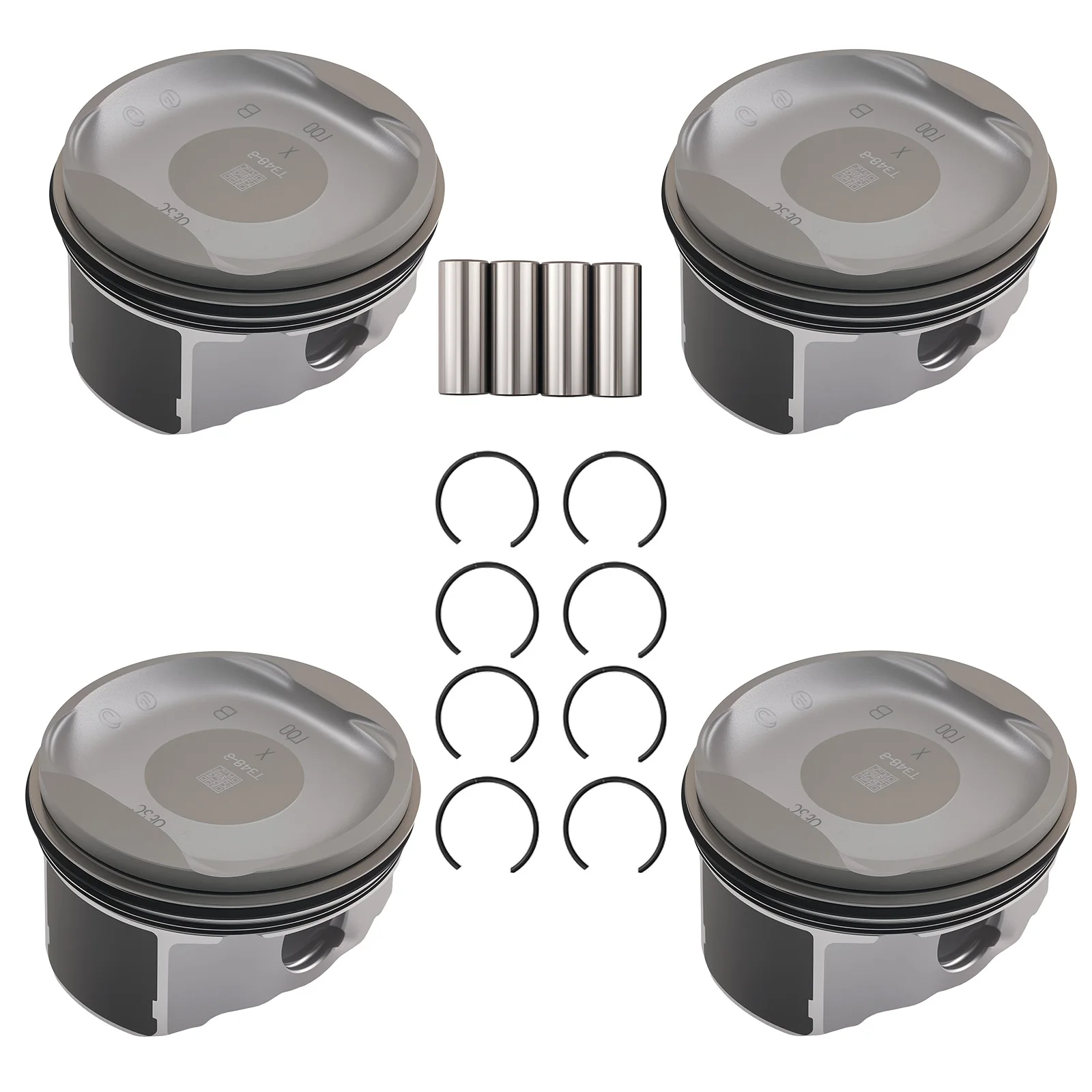

PISTONS W/RINGS FIT FOR 2007-2009 TOYOTA CAMRY 2009-2013 TOYOTA MATRIX 2AZFE