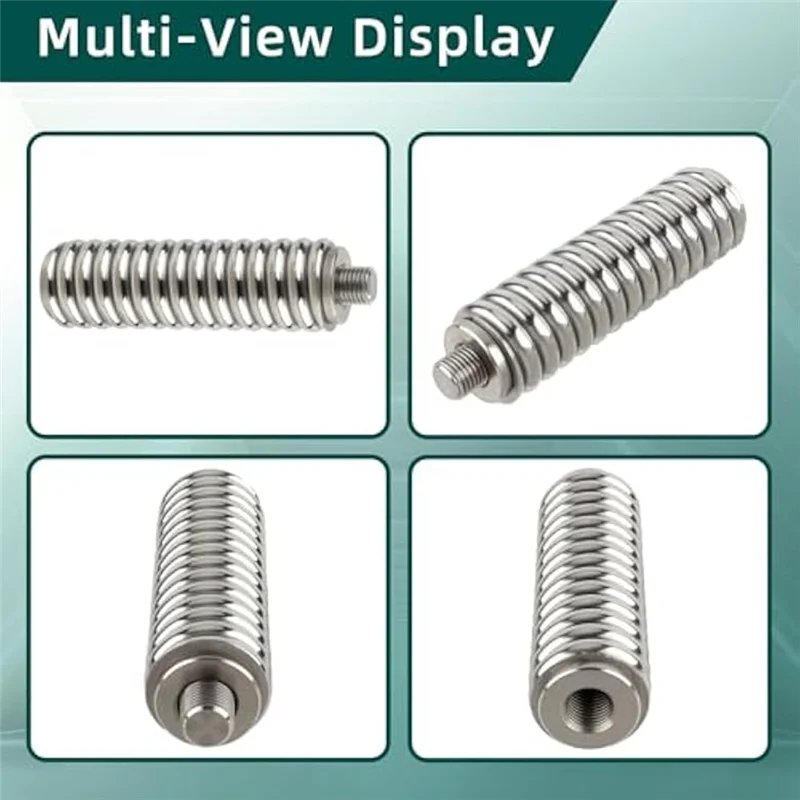 

A65P-2Pc Heavy Duty CB Antenna Spring Mount Fits For Mobile/Vehicle CB Radio Antenna Mount 3/8-24Inch Threads Stainless Steel