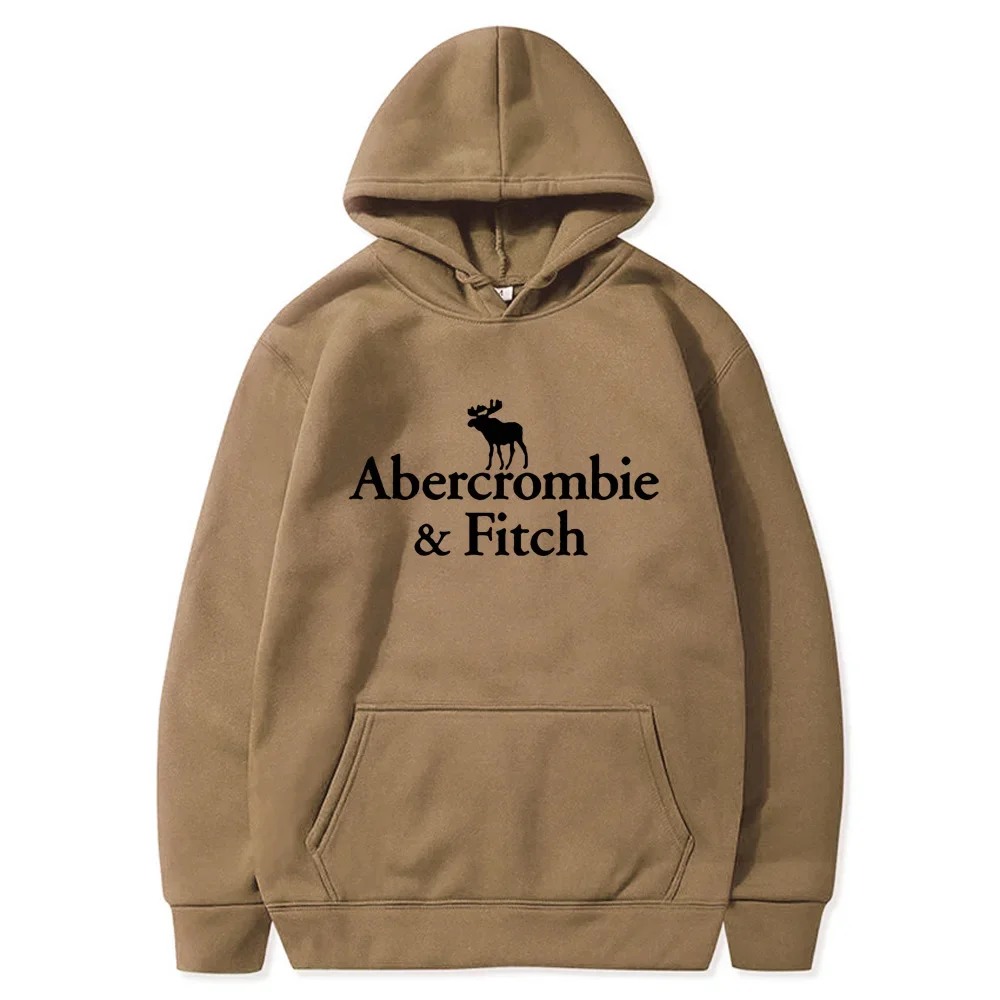 Abercrombie-Sudadera con capucha de manga larga para mujer, ropa de calle informal de alta calidad, para correr, moda diaria