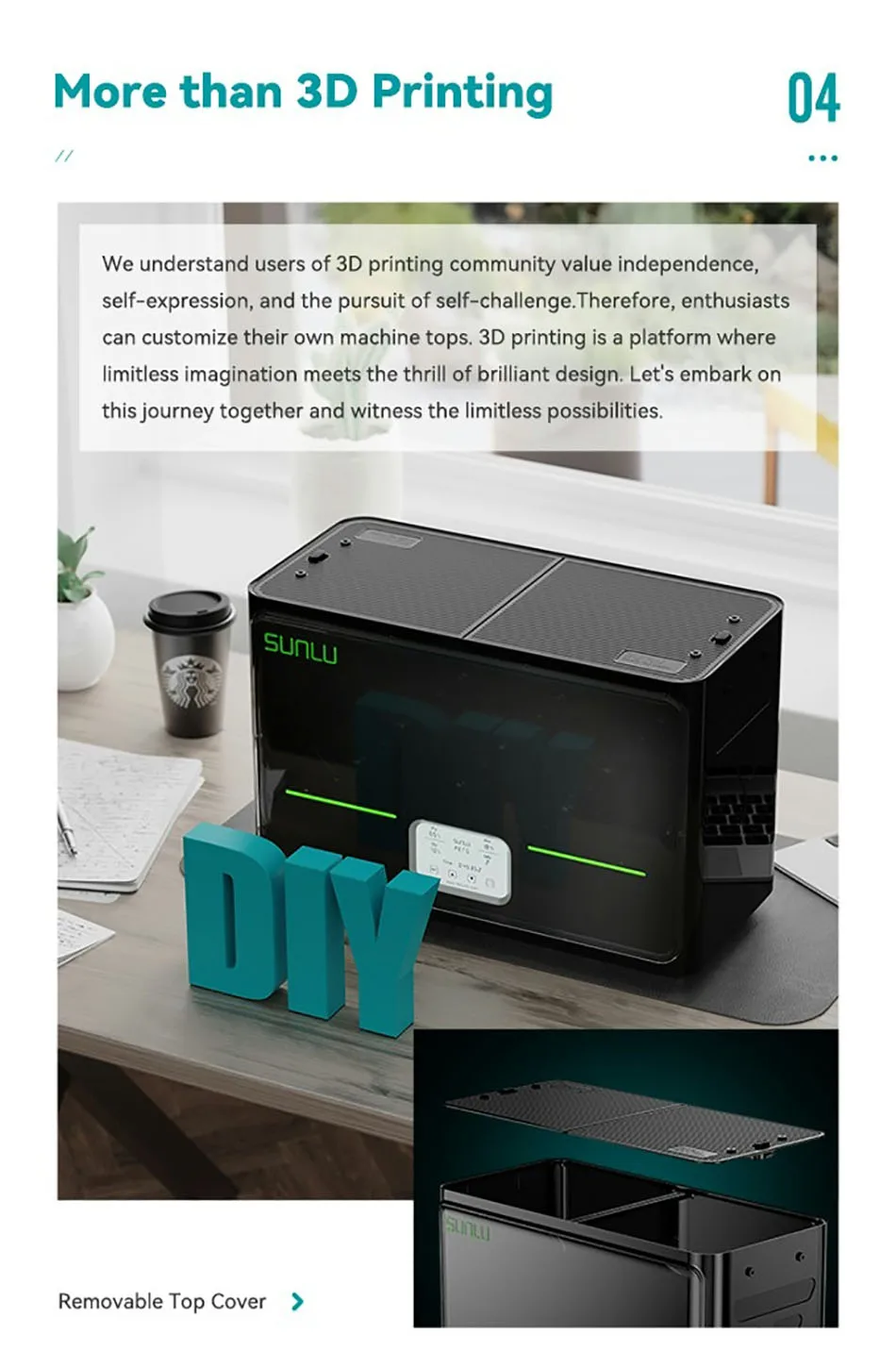 SUNLU S4 Filament-Trocknerbox, kompatibel mit PLA, PETG, ABS, TPU, PA, 4 Rollen, 1 kg, 1,75/2,85/3 mm Filament, einfache Bedienung und schneller Versand – Detail 16