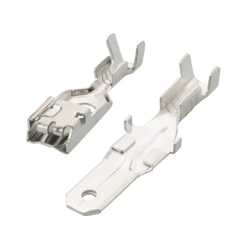 T085MF 4.8 connector plug spring 142686-2 car terminal 144838-2 brass tin plated terminal DJ627-4.8 × 0.8B DJ617-4.8×0.8B