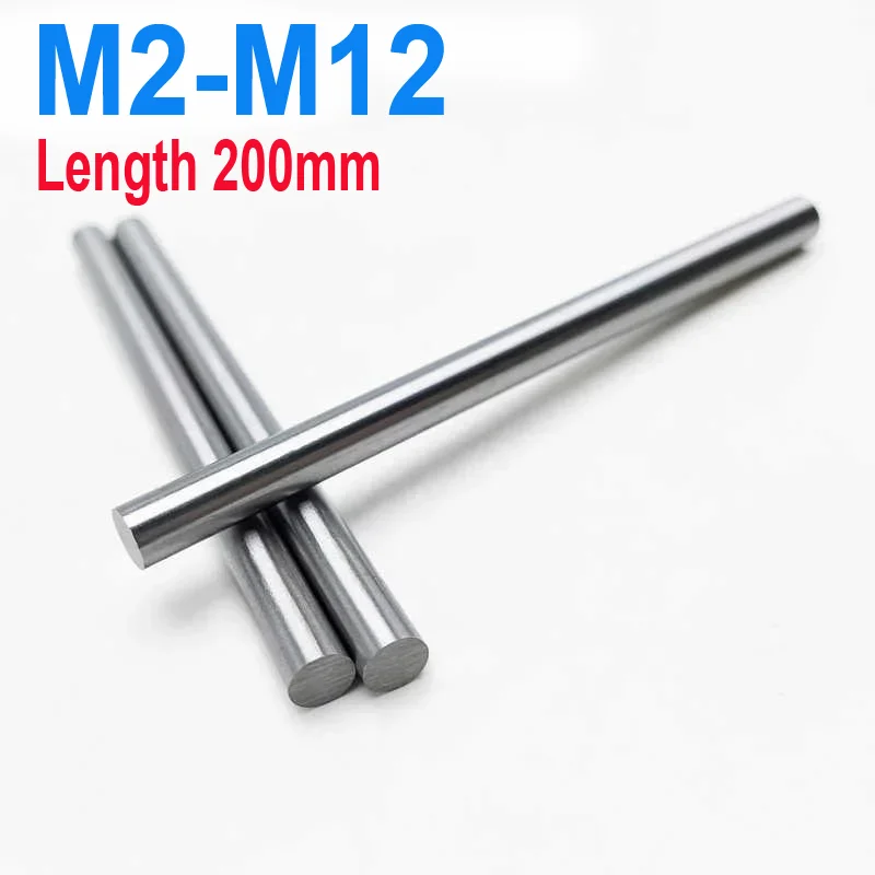 

M2~M12 Round Bar Straight Shank Metric HSS High Speed Steel Rod Lathe Tool HSS Round Turning Tool Bar Length 200mm