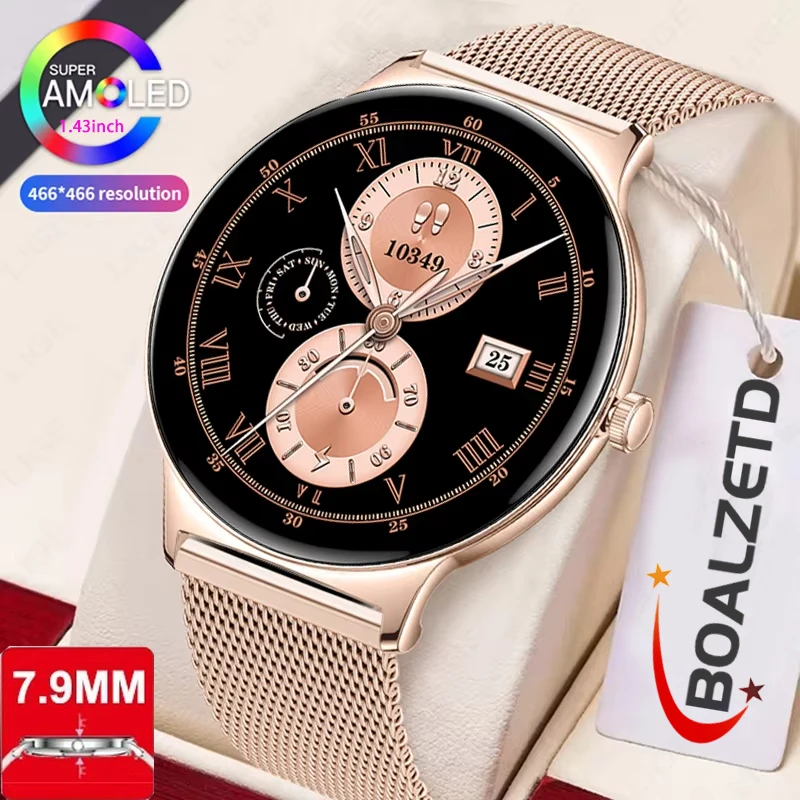 

2025 New Smart GPS Smartwatch Men sports Heart Rate Waterproof BT Calling Fashion Women Smartwatch For Android IOS Birthday gift