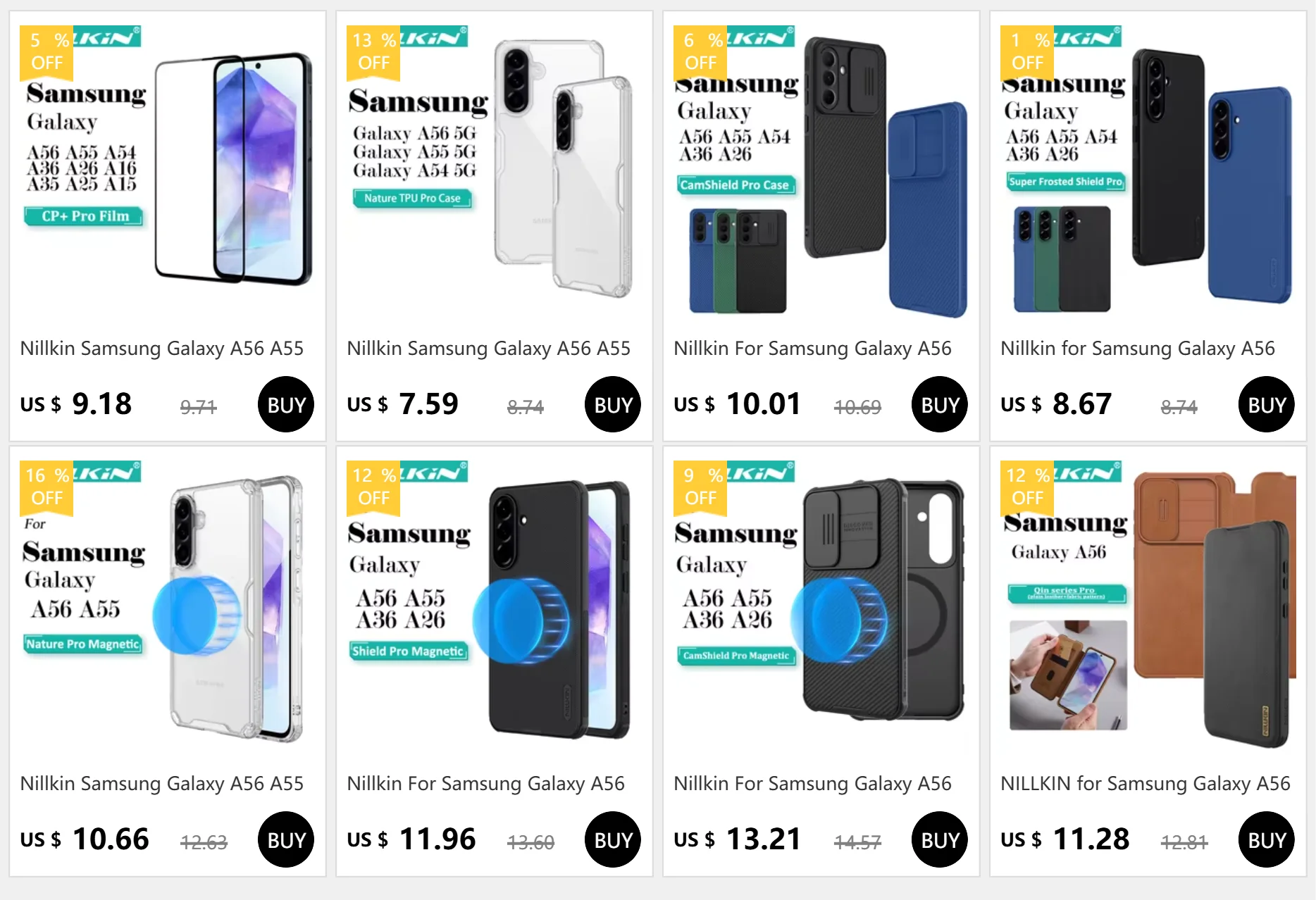 Nillkin für Samsung Galaxy A57 A56 A37 A36 5G CP+PRO Gehärtetes Glas Displayschutzfolie 9H Vollständiger Schutz – Detail 1