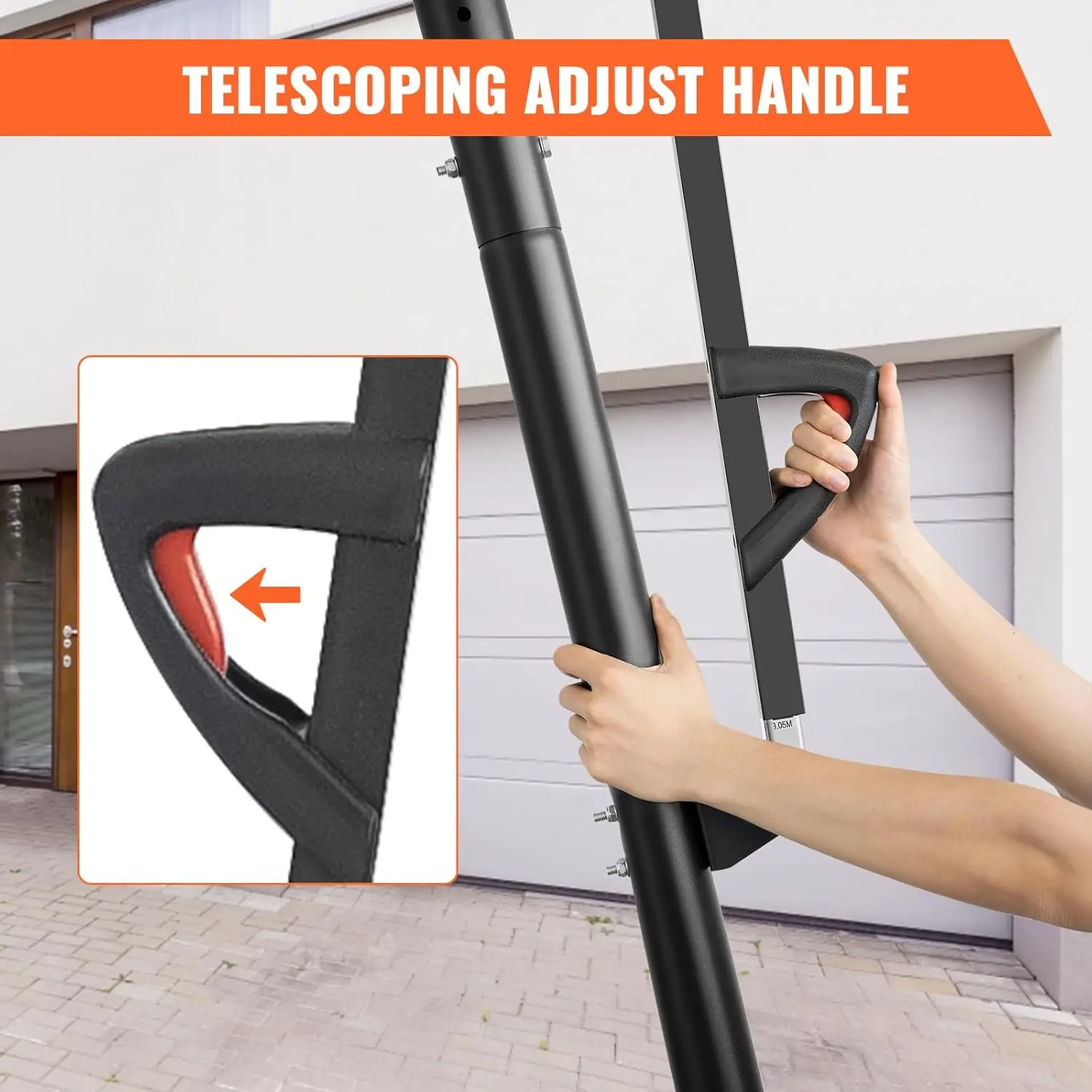 Basketball Hoop Outdoor, 5.2-10FT Height Adjustable Portable Basketball Hoops with 44 Inch Shatterproof Backboard