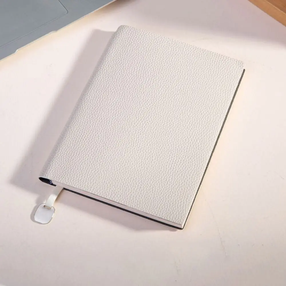 Simple Design PU Leather Cover A5 Leather Notebook Thickened Paper 100 Sheets Diary Book Pen Slot Diary Agenda Office Supplies