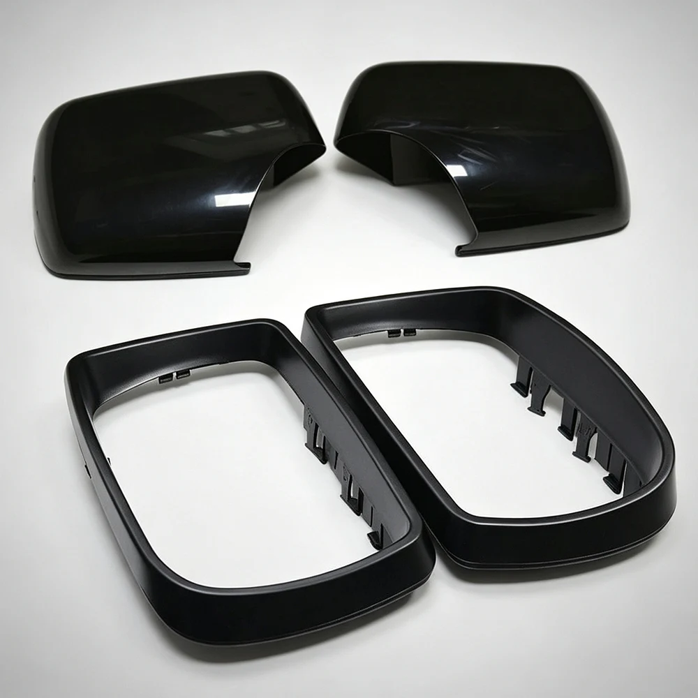 For BMW X5 Series E53 1999-2006 Car Replacement Rearview Side Mirror Cover Wing Cap Exterior Door Rear View Case Trim Ring ABS