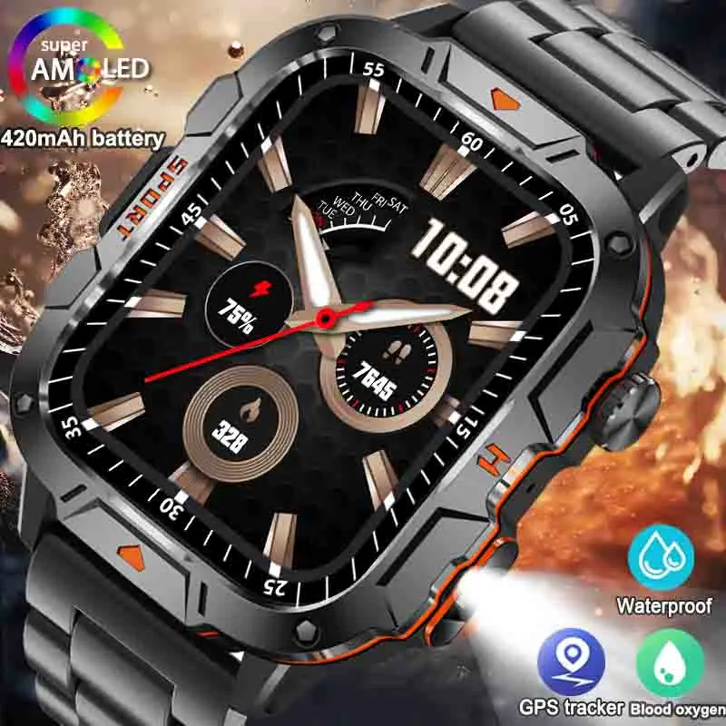 

LIGE Men Smart Watch New Outdoor Sports Fitness Bracelet LED Lights Night Training Watches Bluetooth Call Smart Watch For Women