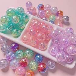 10 개/대 2 색 그라디언트 깨진 버스트 비즈 diy perlas para manualidades cuentas para hacer pulseras 아크릴 비즈